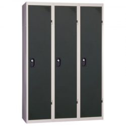 Vestiaires - Industrie propre 3 colonnes Anthracite